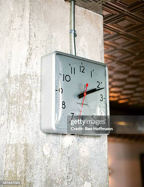 Founder and CEO of Tumblr, David Karp's home is photographed for T Magazine on June 26, 2013 in Brooklyn, New York. A German factory clock. PUBLISHED...