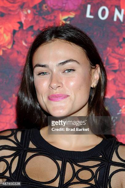 Model Myla Dalbesio attends the NYMag and The Cut fashion week party at The Bowery Hotel on September 10, 2015 in New York City.