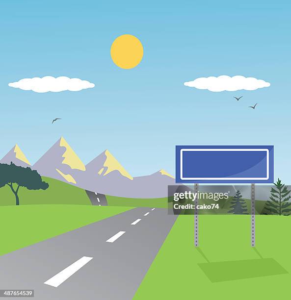 road sign - roadside attraction stock illustrations