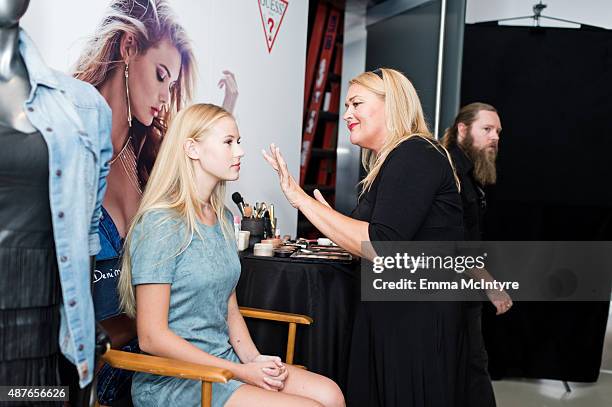 Danika Yarosh of 'Heroes Reborn' attends the Guess Portrait Studio at the 2015 Toronto International Film Festival on September 10, 2015 in Toronto,...