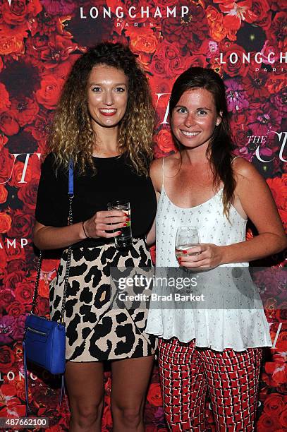 Camilla Quirk and Elizabeth Burke attend the NYMag and The Cut fashion week party at The Bowery Hotel on September 10, 2015 in New York City.