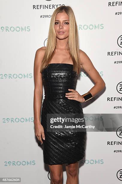 Danielle Knudson attends the Refinery29 presentation of 29Rooms, a celebration of style and culture during NYFW 2015 on September 10, 2015 in...