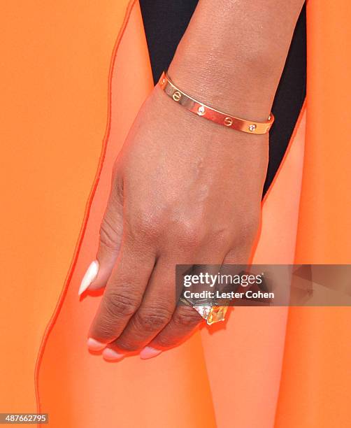 Singer Mel B attends the 2014 iHeartRadio Music Awards held at The Shrine Auditorium on May 1, 2014 in Los Angeles, California.