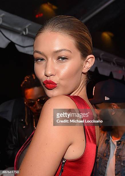 Gigi Hadid attends the Rihanna Party at The New York Edition on September 10, 2015 in New York City.