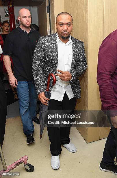 Timbaland attends the Rihanna Party at The New York Edition on September 10, 2015 in New York City.