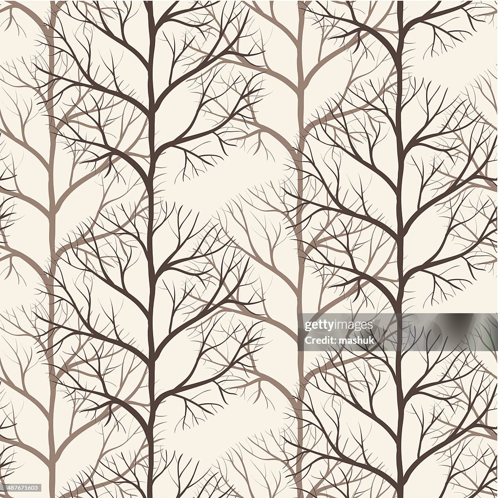 Tree Seamless Pattern High-Res Vector Graphic - Getty Images