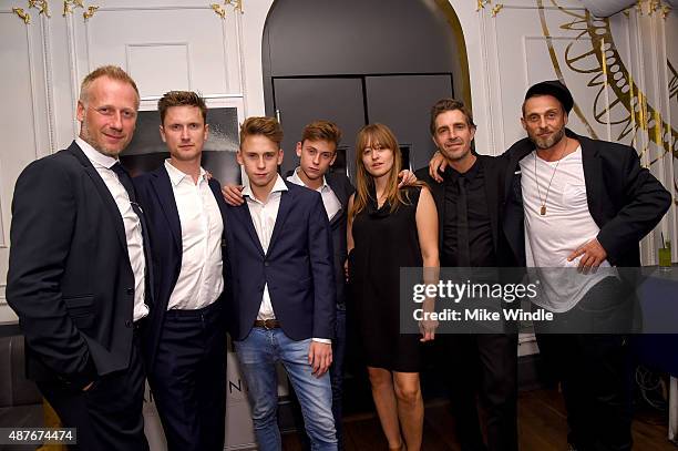 Nordisk Film Producer Mikael Rieks, actors Mikkel Boe Folsgaard, Oskar Buschow, Emil Buschow, cinematographer Camilla Hjelm Knudsen, actor Roland...