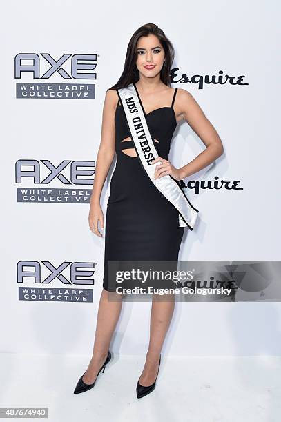 Miss Universe Paulina Vega attends as AXE and Esquire present the AXE White Label Collective during the opening night of New York Fashion Week on...