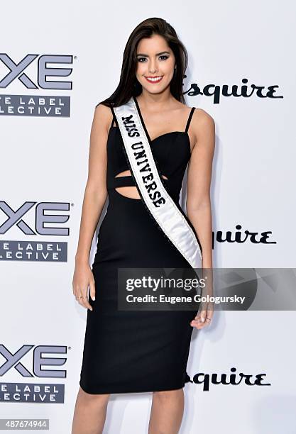 Miss Universe Paulina Vega attends as AXE and Esquire present the AXE White Label Collective during the opening night of New York Fashion Week on...