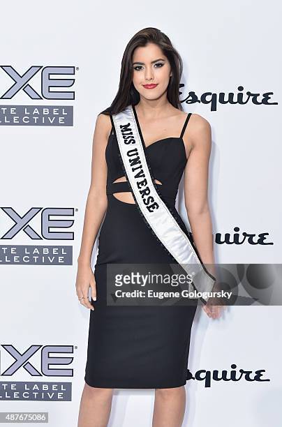 Miss Universe Paulina Vega attends as AXE and Esquire present the AXE White Label Collective during the opening night of New York Fashion Week on...