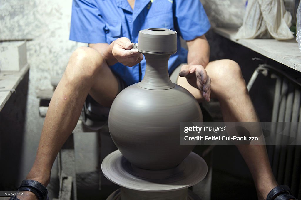 Making Pottery in Luoyang, Henan Province, China