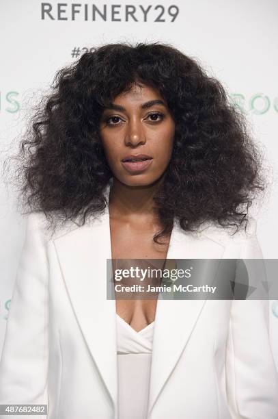 Solange Knowles attends the Refinery29 presentation of 29Rooms, a celebration of style and culture during NYFW 2015 on September 10, 2015 in...