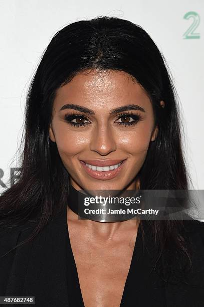 Teni Panosian attends the Refinery29 presentation of 29Rooms, a celebration of style and culture during NYFW 2015 on September 10, 2015 in Brooklyn,...