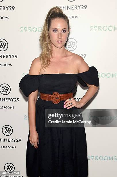 Samantha Strelitz attends the Refinery29 presentation of 29Rooms, a celebration of style and culture during NYFW 2015 on September 10, 2015 in...