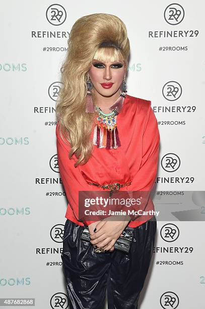 Jodie Harsh attends the Refinery29 presentation of 29Rooms, a celebration of style and culture during NYFW 2015 on September 10, 2015 in Brooklyn,...