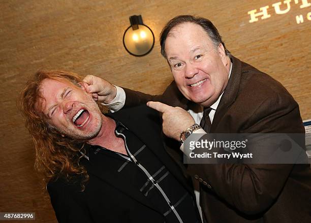 Musician Dave Mustaine of Megadeth and actor Dennis Haskins attend the T.J. Martell Foundations 2nd Annual Let's Talk Nashville event at Hutton Hotel...