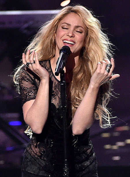 Singer Shakira performs onstage during the 2014 iHeartRadio Music Awards held at The Shrine Auditorium on May 1, 2014 in Los Angeles, California....