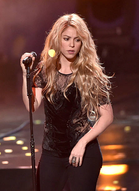 Singer Shakira performs onstage during the 2014 iHeartRadio Music Awards held at The Shrine Auditorium on May 1, 2014 in Los Angeles, California....