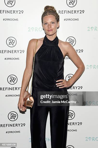 Danielle Redman attends the Refinery29 presentation of 29Rooms, a celebration of style and culture during NYFW 2015 on September 10, 2015 in...