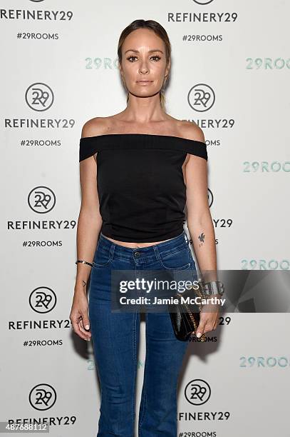 Catt Sadler attends the Refinery29 presentation of 29Rooms, a celebration of style and culture during NYFW 2015 on September 10, 2015 in Brooklyn,...