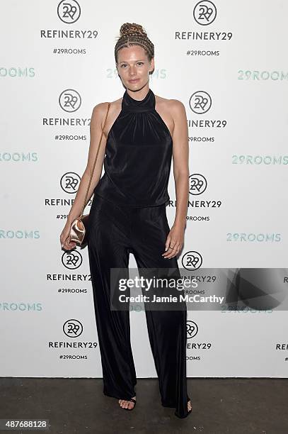 Danielle Redman attends the Refinery29 presentation of 29Rooms, a celebration of style and culture during NYFW 2015 on September 10, 2015 in...