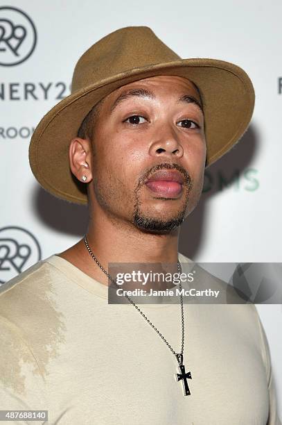 Malachi Rivers attends the Refinery29 presentation of 29Rooms, a celebration of style and culture during NYFW 2015 on September 10, 2015 in Brooklyn,...