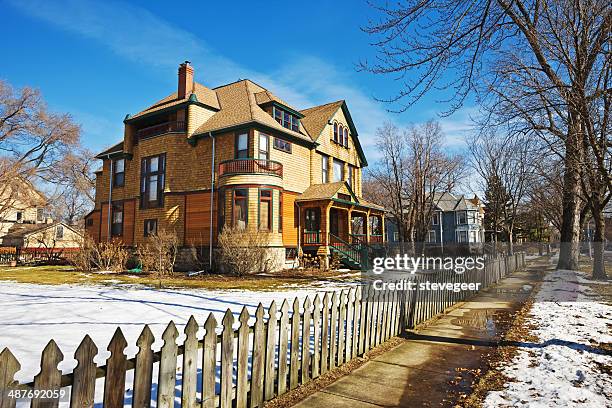 schlecht house in austin, chicago - chicago suburbs stock pictures, royalty-free photos & images