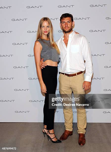 Marloes Horst and Alex Pettyfer attend House of Gant Presentation Spring 2016 New York Fashion Week on September 10, 2015 in New York City.
