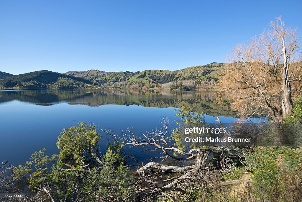 Lake Horowhenua, near Levin, Manawatu-Wanganui Region, North Island, New Zealand