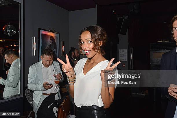 Sonia Rolland attend 'the Mathieu Tordjman Birthday Party at the Cha Cha Club Montaigne on September 10, 2015 in Paris, France.