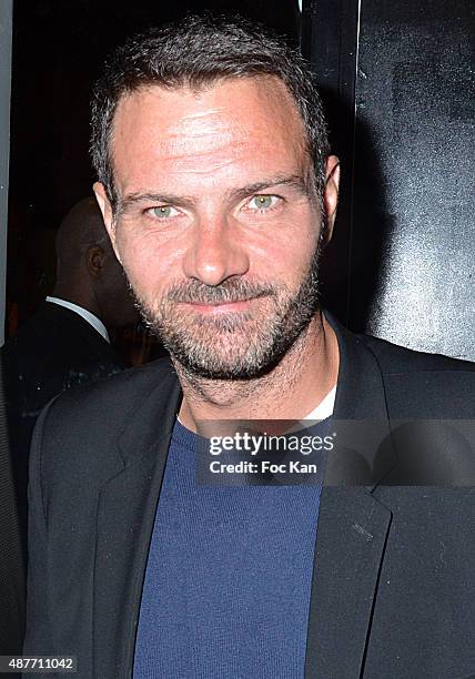 Trader Jerome Kerviel attends 'the Mathieu Tordjman Birthday Party at the Cha Cha Club Montaigne on September 10, 2015 in Paris, France.