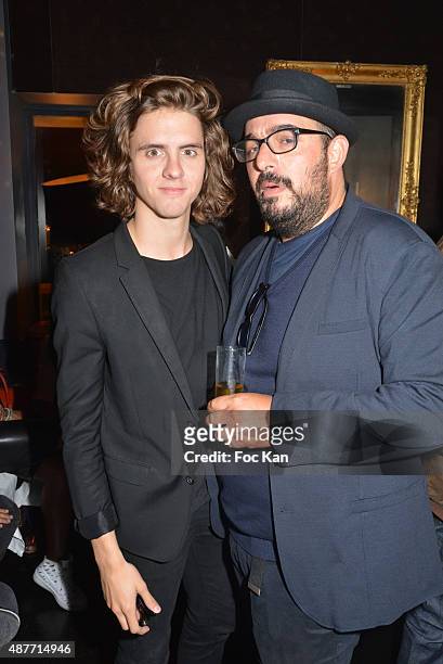 Thomas Soliveres and Mathieu Tordjman attend 'the Mathieu Tordjman Birthday Party at the Cha Cha Club Montaigne on September 10, 2015 in Paris,...