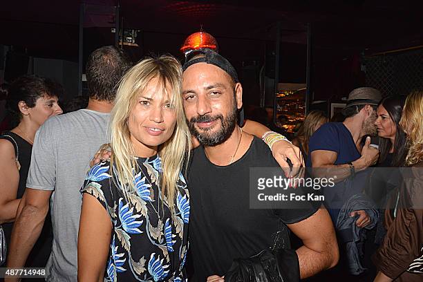 Actress Nikita Lespinasse and Producer Mathias Colomba attend 'the Mathieu Tordjman Birthday Party at the Cha Cha on September 10, 2015 in Paris,...