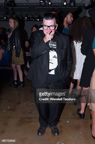 Lee DeLaria attends the Adam Selman show as part of Made Fashion Week at Milk Studios on September 10, 2015 in New York City.