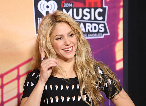 Shakira attends the 2014 iHeartRadio Music Awards - press room held at The Shrine Auditorium on May 1, 2014 in Los Angeles, California.