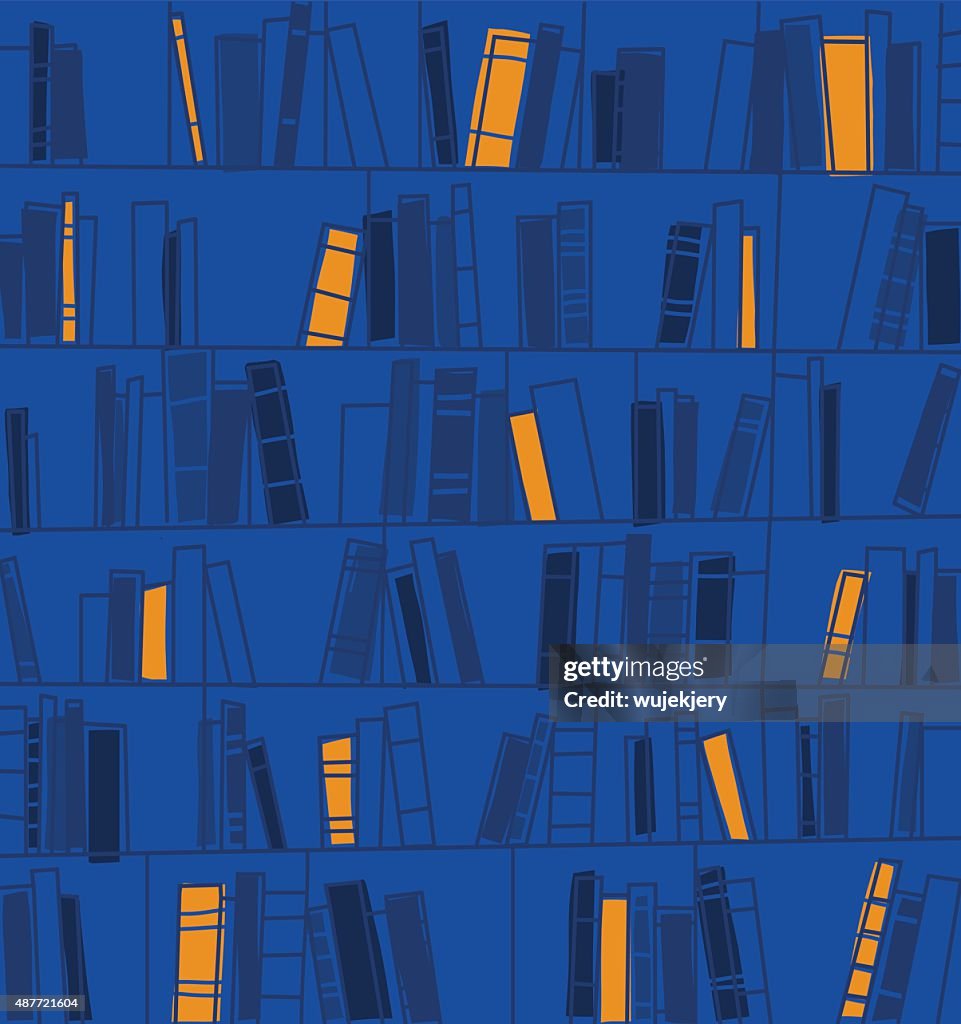 Bookshelves Vector backgrond