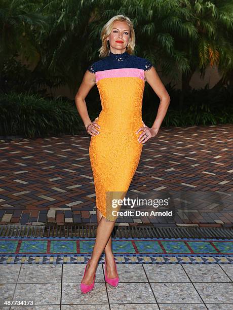 Sarah Murdoch arrives at the Murdoch Childrens Research Institute Mother's Day Garden Party at Boomerang on May 2, 2014 in Sydney, Australia.