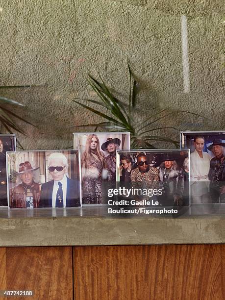 Photographs of billionaire James Goldstein are photographed for Madame Figaro on August 10, 2010 at his Sheats Goldstein home designed by John...