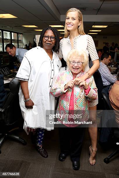 Whoopi Goldberg, model Petra Nemcova and Dr. Ruth Westheimer participate in the annual Charity Day hosted by Cantor Fitzgerald and BGC at Cantor...
