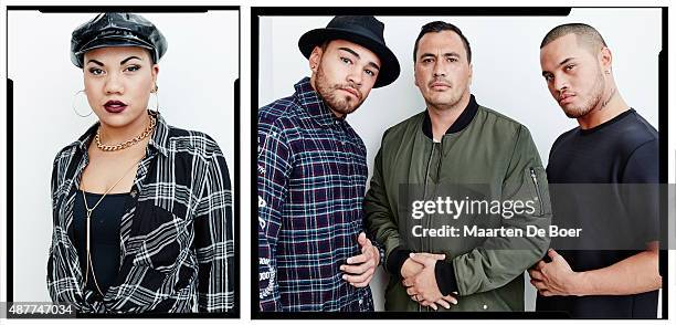 Actors Parris Goebel, Tia Maipi, director Tammy Davis and actor Stan Walker from "Born To Dance" pose for a portrait during the 2015 Toronto...