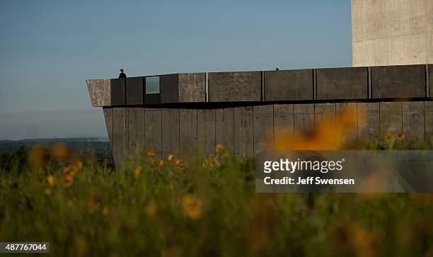 Flight 93 National Memorial is seen during the 14th anniversary of the 9/11 attack in Shanksville, Pennsylvania. Homeland Security Secretary Jeh...