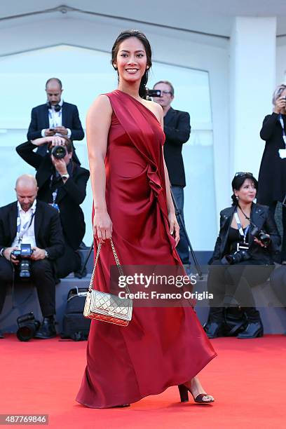 Tara Basro attends a premiere for 'Per Amor Vostro' during the 72nd Venice Film Festival at Sala Grande on September 11, 2015 in Venice, Italy.