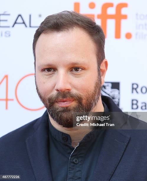 Yorgos Lanthimos arrives at "The Lobster" premiere during 2015 Toronto International Film Festival held at Princess of Wales Theatre on September 11,...