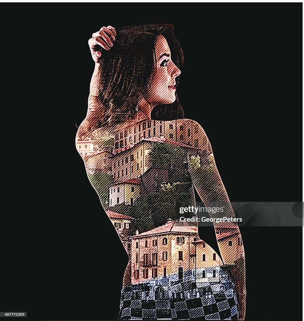 Sensuous Woman and Italian Villas
