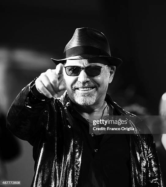 Vasco Rossi attends a premiere for 'Il Decalogo Di Vasco' during the 72nd Venice Film Festival at Sala Grande on September 11, 2015 in Venice, Italy.
