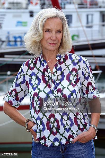 Actress Marie-Christine Adam attends the 'Le Secret D'Elise' Photocall during the 17th Festival of TV Fiction At La Rochelle on September 11, 2015 in...