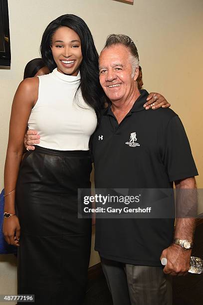 Nana Meriwether and Tony Sirico attend Annual Charity Day hosted by Cantor Fitzgerald and BGC at BGC Partners, INC on September 11, 2015 in New York...