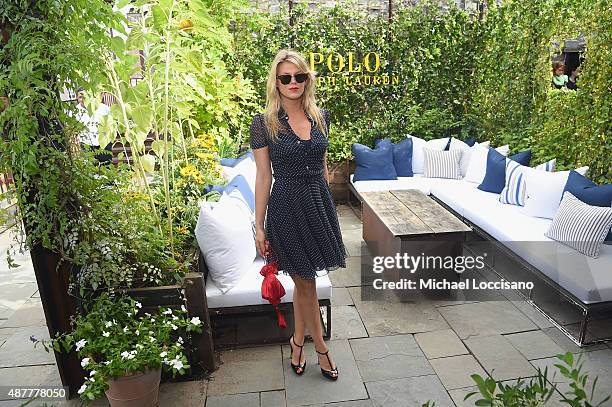 Alexandra Richards attends the Polo Ralph Lauren fashion show during Spring 2016 New York Fashion Week at Gallow Green at the McKittrick Hotel on...