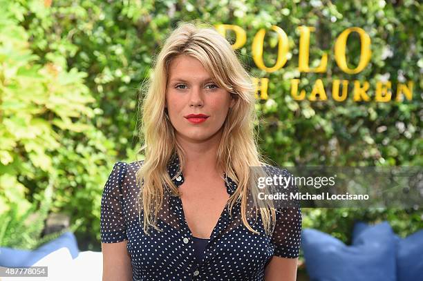 Alexandra Richards attends the Polo Ralph Lauren fashion show during Spring 2016 New York Fashion Week at Gallow Green at the McKittrick Hotel on...