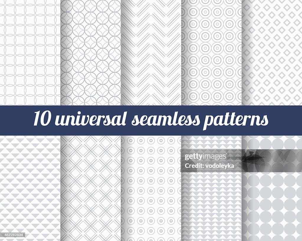 Professional Pattern Subtle Set Of Ten Subtle Seamless Patterns High-Res Vector Graphic - Getty Images